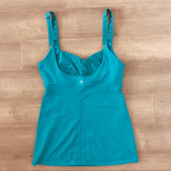 LULULEMON Free Ya Tank Teal Top size 6 - Picture 5 of 7